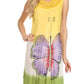 Sakkas Mia Butterfly Color Block Caftan Dress