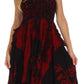 Sakkas Amara Batik Handkerchief Hem Dress