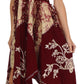 Sakkas Amara Batik Handkerchief Hem Dress