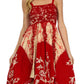 Sakkas Amara Batik Handkerchief Hem Dress