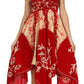Sakkas Amara Batik Handkerchief Hem Dress