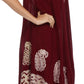 Sakkas Zayna Embroidered Caftan Dress