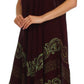 Sakkas Calista Embroidered Caftan Dress