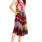 Sakkas Palm Tree Tie Dye Caftan Dress / Cover Up