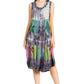 Sakkas Palm Tree Tie Dye Caftan Dress / Cover Up