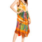 Sakkas Palm Tree Tie Dye Caftan Dress / Cover Up