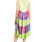 Sakkas Palm Tree Tie Dye Caftan Dress / Cover Up