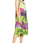Sakkas Palm Tree Tie Dye Caftan Dress / Cover Up