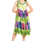 Sakkas Palm Tree Tie Dye Caftan Dress / Cover Up