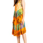 Sakkas Palm Tree Tie Dye Caftan Dress / Cover Up