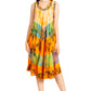 Sakkas Palm Tree Tie Dye Caftan Dress / Cover Up