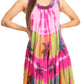 Sakkas Palm Tree Tie Dye Caftan Dress / Cover Up