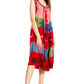 Sakkas Palm Tree Tie Dye Caftan Dress / Cover Up