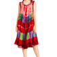 Sakkas Palm Tree Tie Dye Caftan Dress / Cover Up
