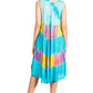 Sakkas Palm Tree Tie Dye Caftan Dress / Cover Up