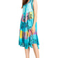 Sakkas Palm Tree Tie Dye Caftan Dress / Cover Up