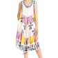 Sakkas Palm Tree Tie Dye Caftan Dress / Cover Up
