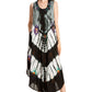 Sakkas Peacock Feather Caftan Dress / Cover Up