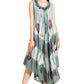 Sakkas Peacock Feather Caftan Dress / Cover Up