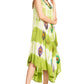 Sakkas Peacock Feather Caftan Dress / Cover Up