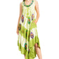 Sakkas Peacock Feather Caftan Dress / Cover Up