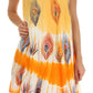 Sakkas Peacock Feather Caftan Dress / Cover Up