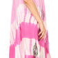 Sakkas Peacock Feather Caftan Dress / Cover Up