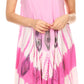 Sakkas Peacock Feather Caftan Dress / Cover Up