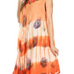 Sakkas Peacock Feather Caftan Dress / Cover Up