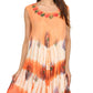 Sakkas Peacock Feather Caftan Dress / Cover Up