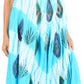 Sakkas Peacock Feather Caftan Dress / Cover Up