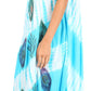 Sakkas Peacock Feather Caftan Dress / Cover Up