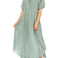Sakkas Lilia Embroidered Lace Up Bodice Relaxed Fit  Maxi Sun Dress