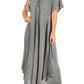 Sakkas Lilia Embroidered Lace Up Bodice Relaxed Fit  Maxi Sun Dress