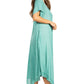 Sakkas Lilia Embroidered Lace Up Bodice Relaxed Fit  Maxi Sun Dress