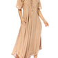 Sakkas Lilia Embroidered Lace Up Bodice Relaxed Fit  Maxi Sun Dress