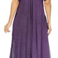 Sakkas Lilia Embroidered Lace Up Bodice Relaxed Fit  Maxi Sun Dress