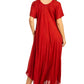 Sakkas Lilia Embroidered Lace Up Bodice Relaxed Fit  Maxi Sun Dress
