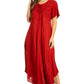 Sakkas Lilia Embroidered Lace Up Bodice Relaxed Fit  Maxi Sun Dress