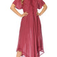 Sakkas Lilia Embroidered Lace Up Bodice Relaxed Fit  Maxi Sun Dress