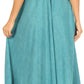 Sakkas Lilia Embroidered Lace Up Bodice Relaxed Fit  Maxi Sun Dress