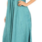 Sakkas Lilia Embroidered Lace Up Bodice Relaxed Fit  Maxi Sun Dress