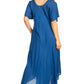 Sakkas Lilia Embroidered Lace Up Bodice Relaxed Fit  Maxi Sun Dress