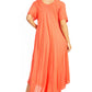 Sakkas Lilia Embroidered Lace Up Bodice Relaxed Fit  Maxi Sun Dress
