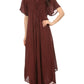 Sakkas Lilia Embroidered Lace Up Bodice Relaxed Fit  Maxi Sun Dress