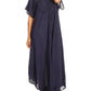 Sakkas Lilia Embroidered Lace Up Bodice Relaxed Fit  Maxi Sun Dress
