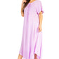 Sakkas Lilia Embroidered Lace Up Bodice Relaxed Fit  Maxi Sun Dress