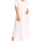 Sakkas Lilia Embroidered Lace Up Bodice Relaxed Fit  Maxi Sun Dress