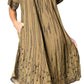 Sakkas Viveka Embroidered Caftan Dress