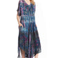 Sakkas Viveka Embroidered Caftan Dress